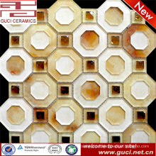 Polygon fashion DesignAcrylic Mosaic Glass Tiles in room decoration